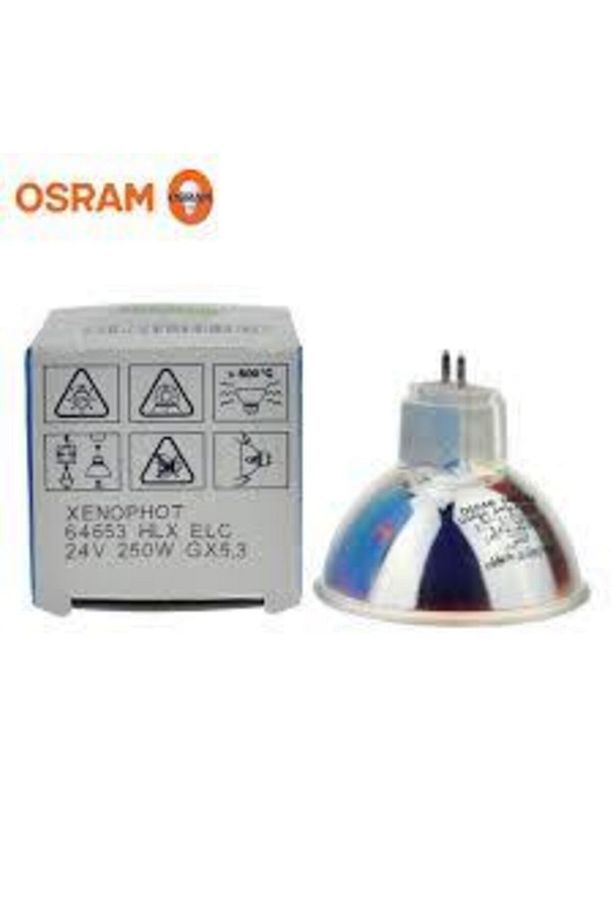 Xenophot 64653 Hlx Elc 24v 250w Çanak Halojen Ampul Tepegöz Projeksiyon Ampulu Made In Germany - 1