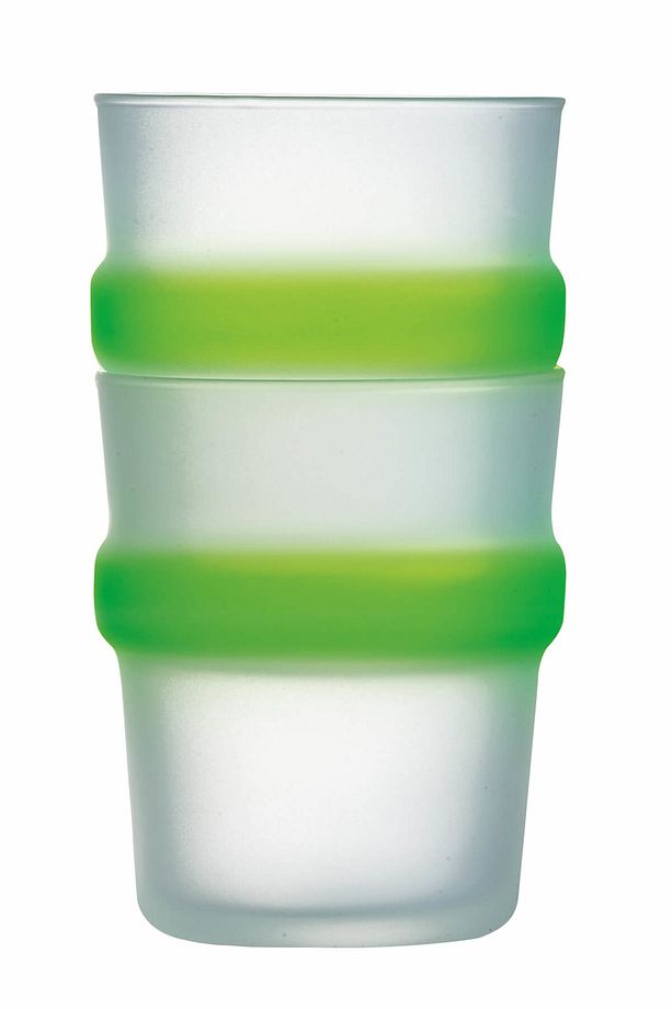 Fluomanıa Temperli Yeşil Su Bardağı 27 Cl 6'lı Set L9601 - 3
