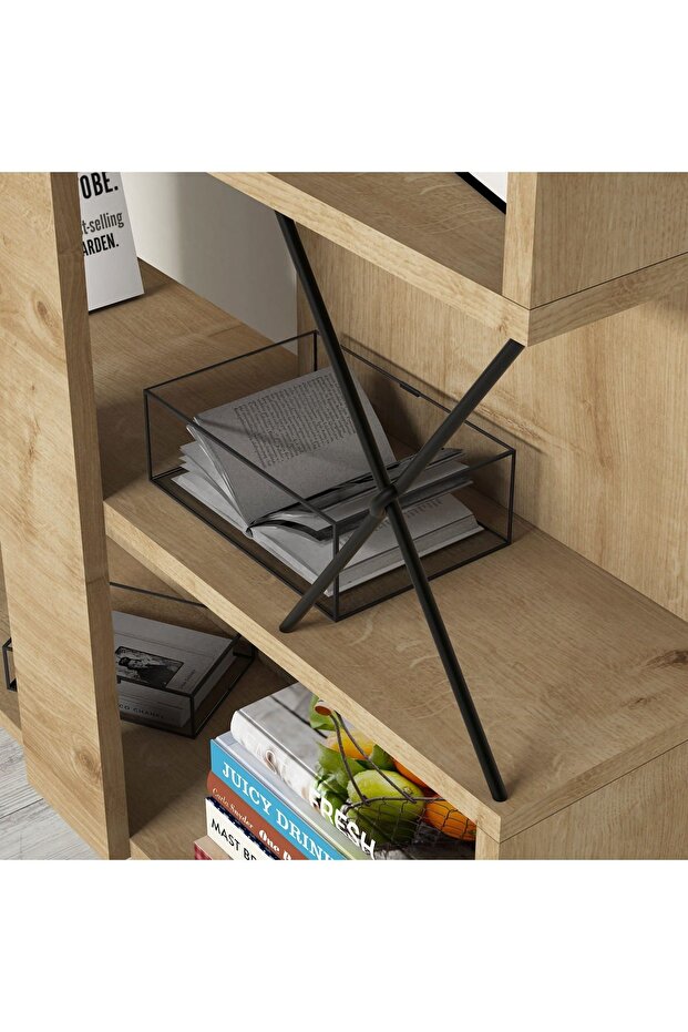 Extra Kitaplık - Meşe - 3