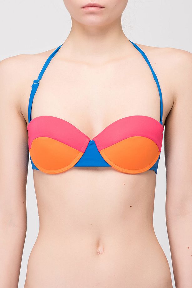 Kadın Mavi Destekli Bikini Üstü CBAD092B07 - 1