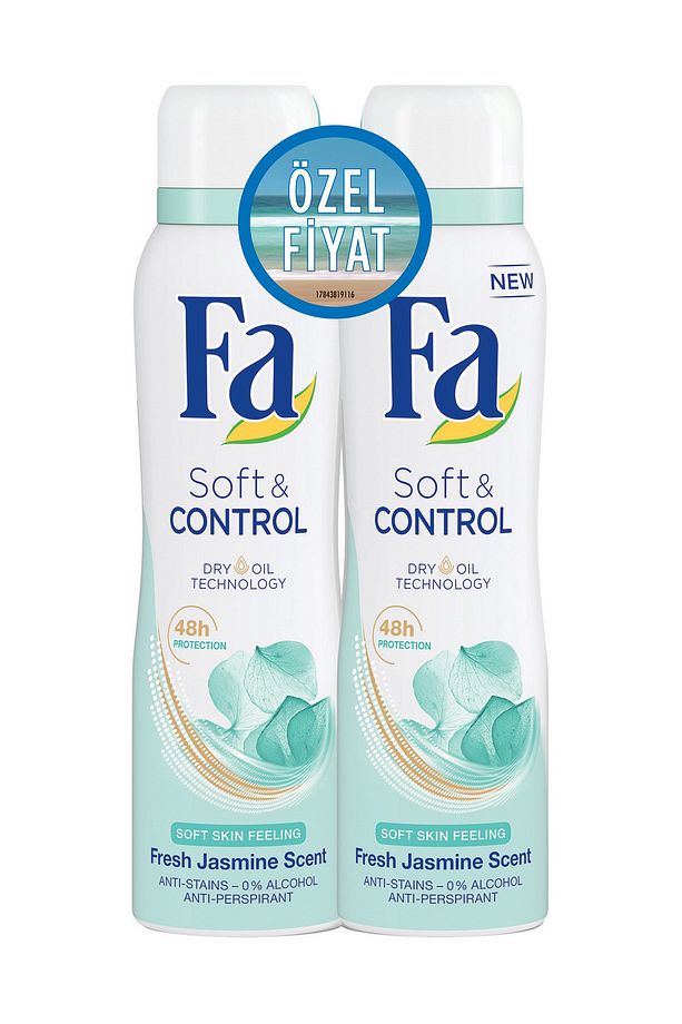 Deodorant Sprey 2'Li Soft & Control 150 ml + 150 ml 8690572783283 - 1