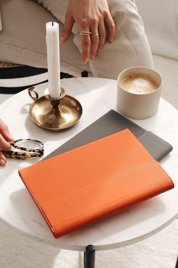 A5 15x22 Mıknatıslı Kapak Defter Çizgili Turuncu - 1