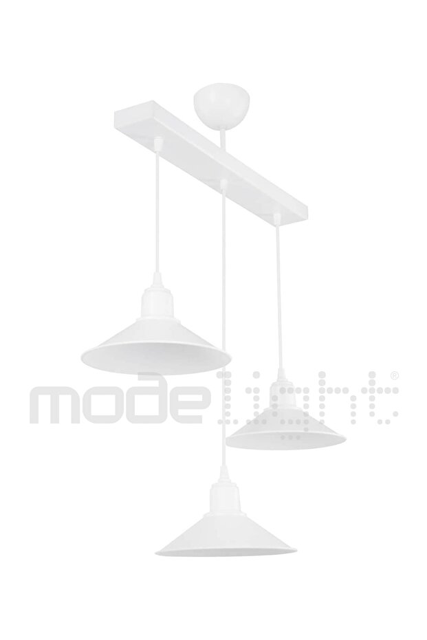 Maya 3lü Sıralı Sarkıt Beyaz - 3