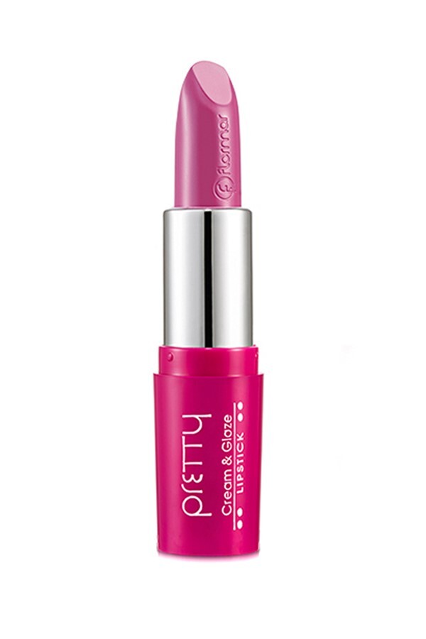 Parlak Ruj - Pretty Cream & Glaze Lipstick P315 Cold Pink 8690604139842 - 1