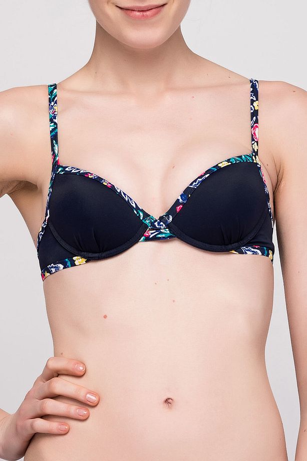 Kadın Gece Mavisi Push Up Bikini Üstü CPUD102B12 - 1