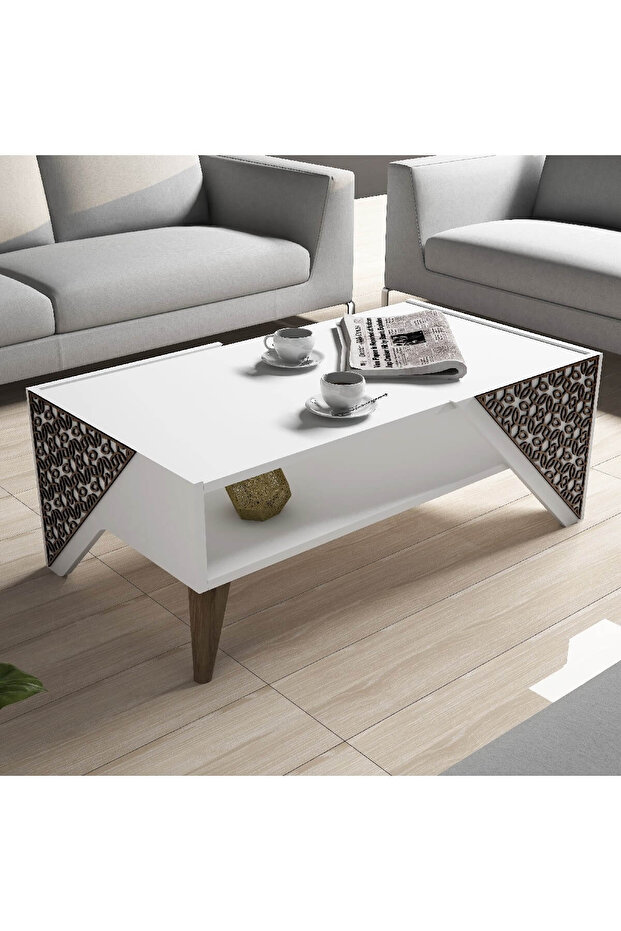 Beril Orta Sehpa - Beyaz - 3