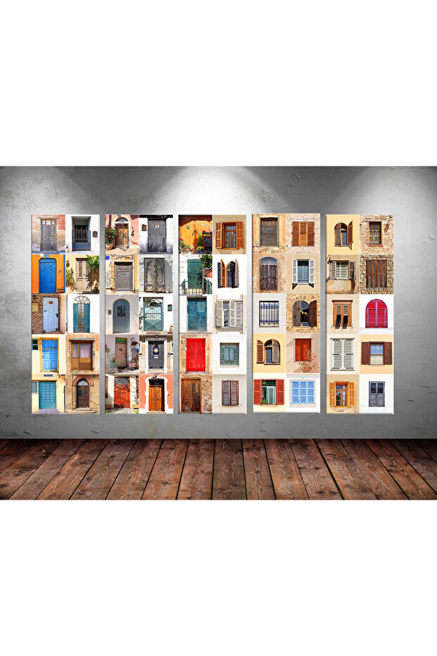 Dev Boyut 5 Parçalı Kanvas Tablo 150x90cm - 1