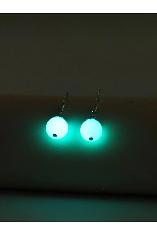 Glow in the Dark Earrings / Natural Stone Earrings / Blue Earrings