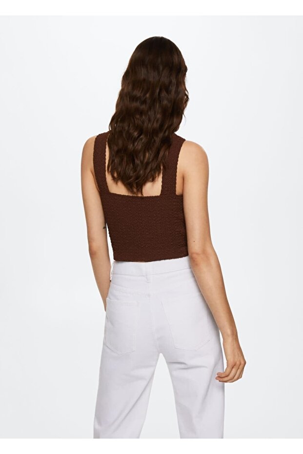 Dokulu Cropped Bluz - 4