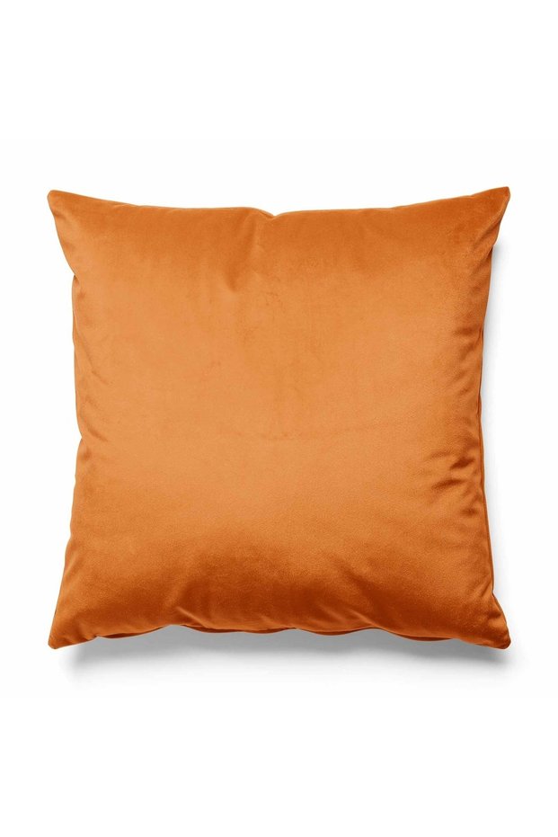 Square Bronze Colored Double Sided Printed Suede Throw Pillow Cover - New Color