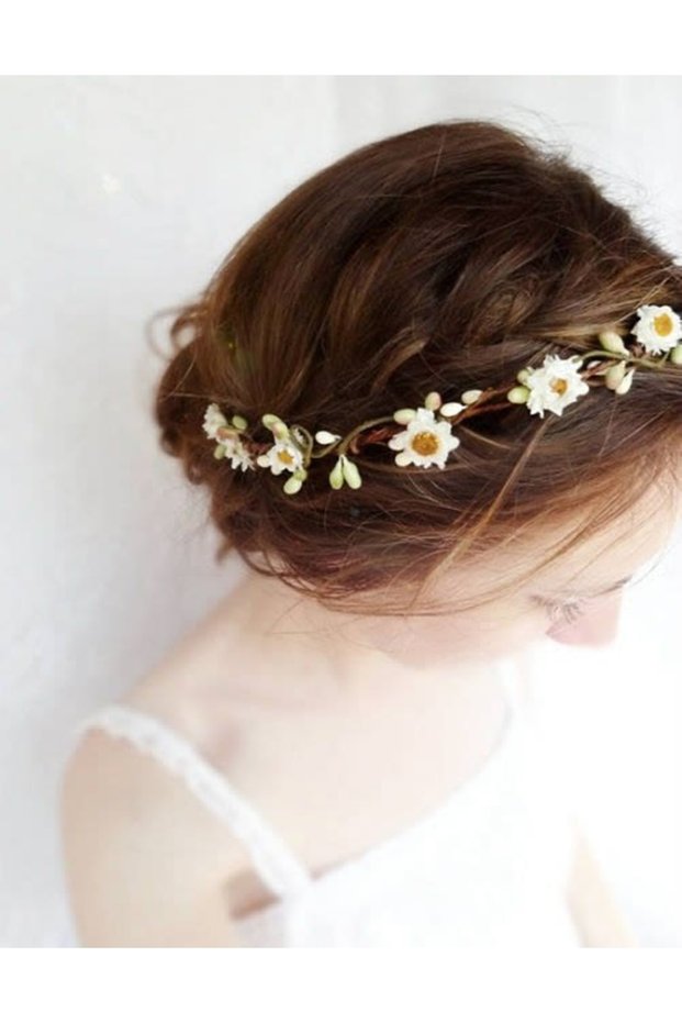 Daisy Crown, Bridal Crown, Bridal Hair Accessory, Bridal Hair Clip, Daisy Crown