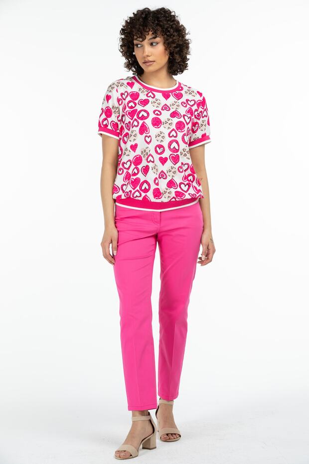 Sıfır Yaka Ribanalı Bluz - 2