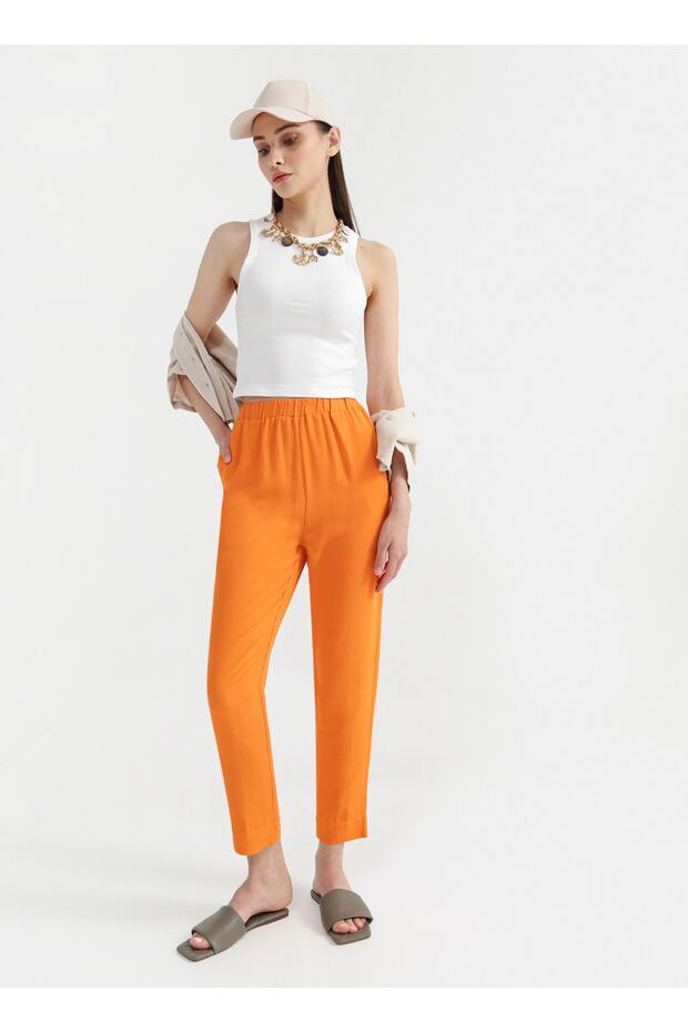 Pantolon, 42, Turuncu - 1