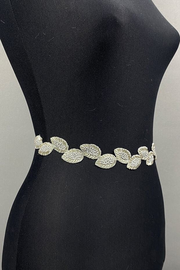Handmade Belt Silver Stone Dress Belt and Waist Accessory – Belt, Stylish Design, Women's Accessory
