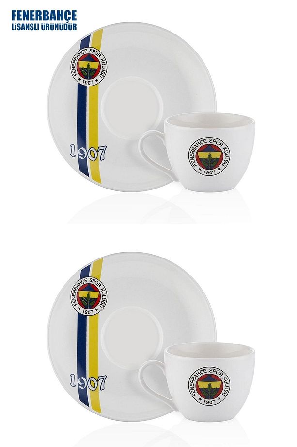 Neva N3425 Lisanslı 1907 2'li Çay Fincan Takımı Fb-zc076tds06 - 5