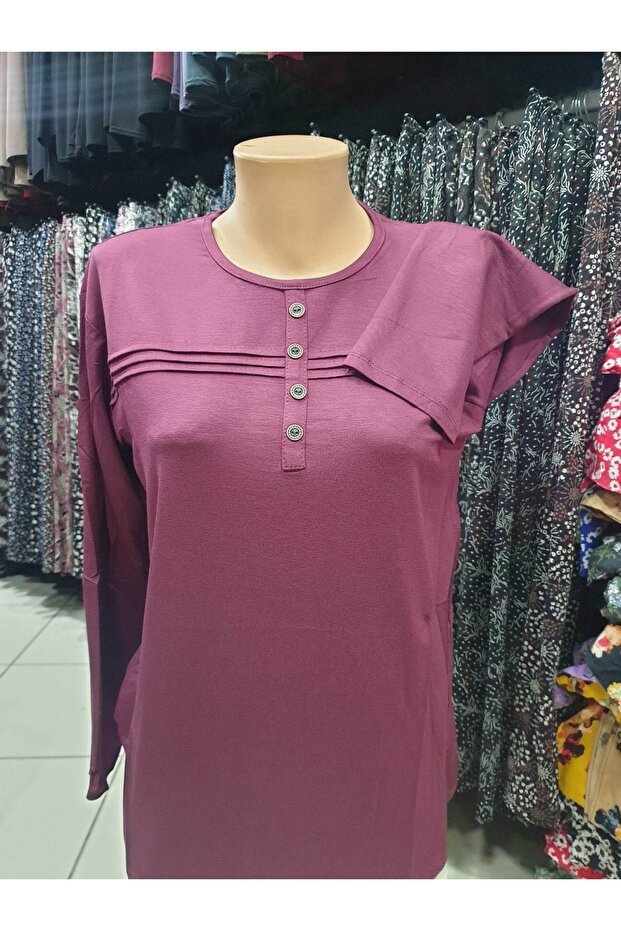 بلوزة نسائية من القطن الممشط
