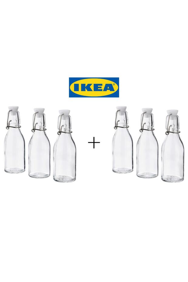 Korken Sos Şişesi, Cam, 15 Cl, 6 Adet - 1