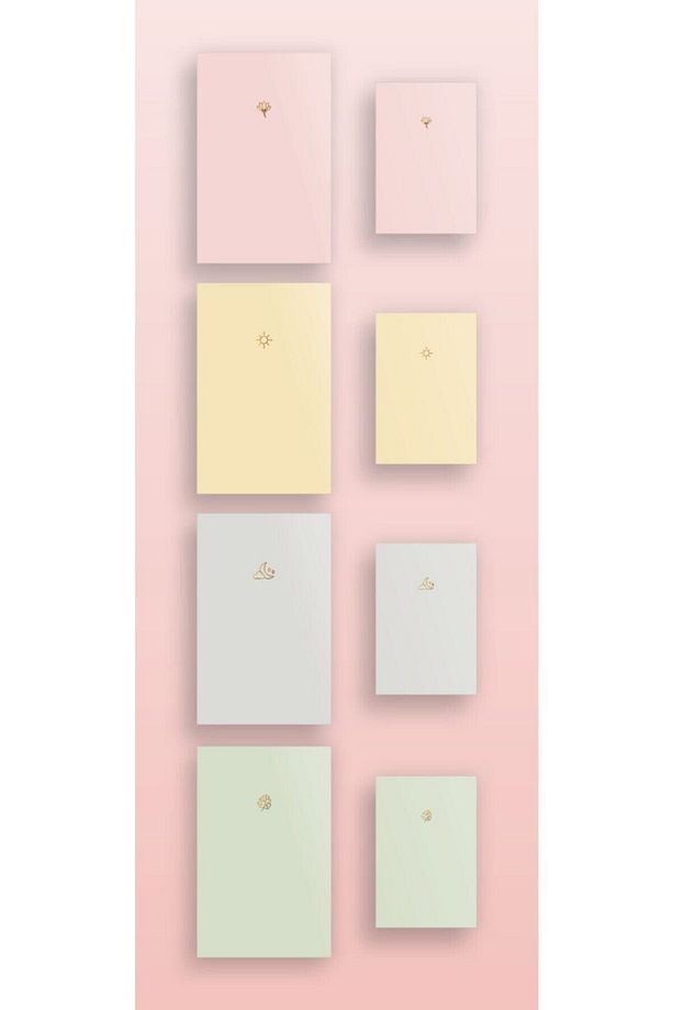 8'li Defter Set Soft Pastel Notebook - 1