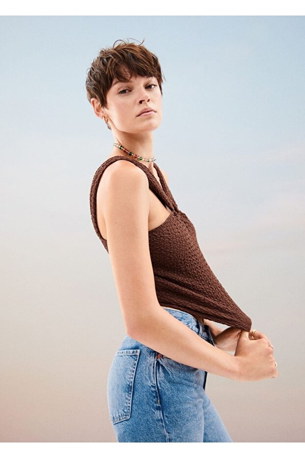 Dokulu Cropped Bluz - 7