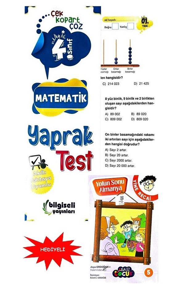 4.sınıf Bilgiseli Matematik Yaprak Test - 1