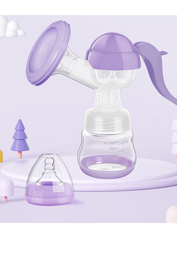 Practical Manual Breast Pump Purple