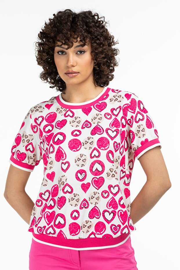 Sıfır Yaka Ribanalı Bluz - 1