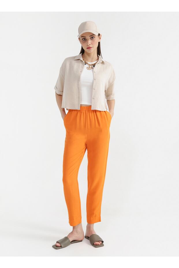 Pantolon, 42, Turuncu - 2