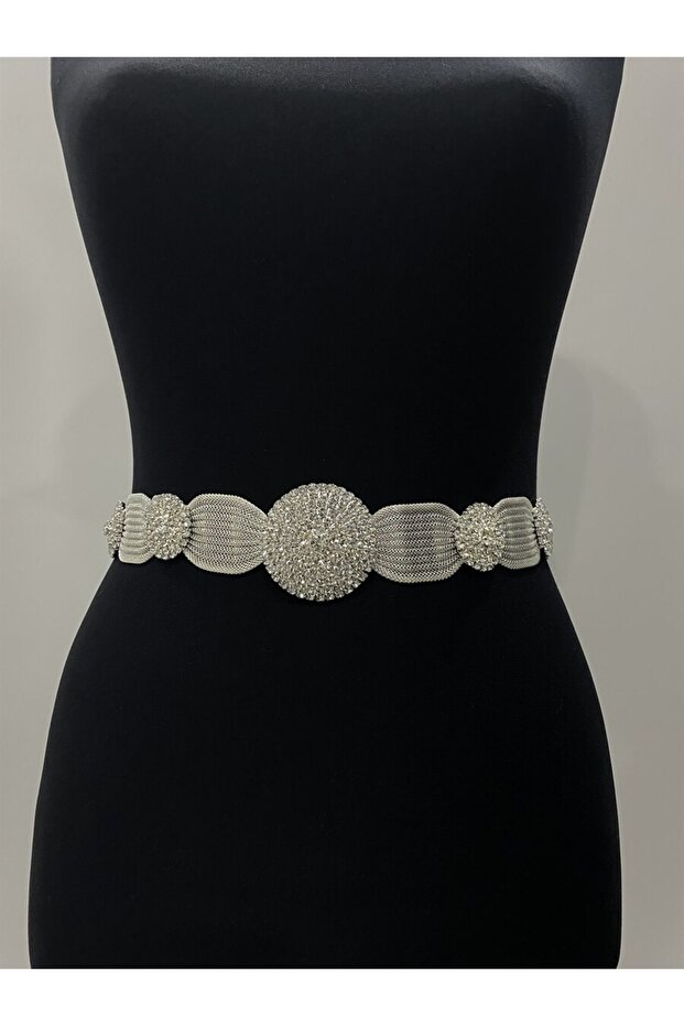 Silver Straw Stone Albanian Baggy Belt – Special Design, Accessory, Quality Production, Eye-Catching Style