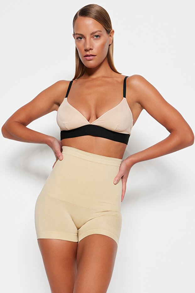 Ten Seamless/Dikişsiz Toparlayıcı Yüksek Bel Örme Şortlu Korse THMSS23KS00002 - 2