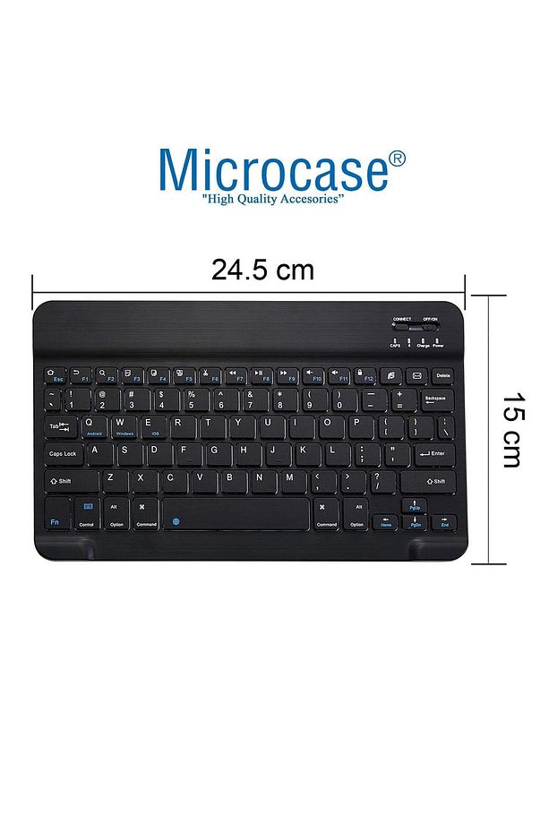 Huawei Mediapad T5 10.1 Inch Uyumlu 2in1 Set Delüx Standlı Kılıf Bluetooth Klavye-siyah Al8108 - 7