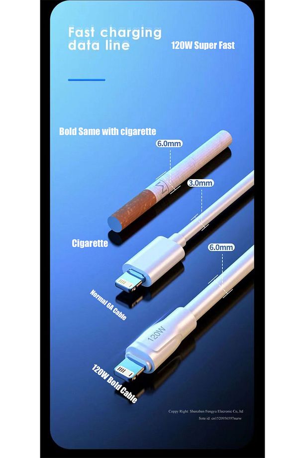 2 Metre 6a - 120w Süper Hızlı Şarj Usb Kablosu Iphone 13 Pro Max 14 12 11 Mini 8 7 Artı Xr X Xs 6 - 5