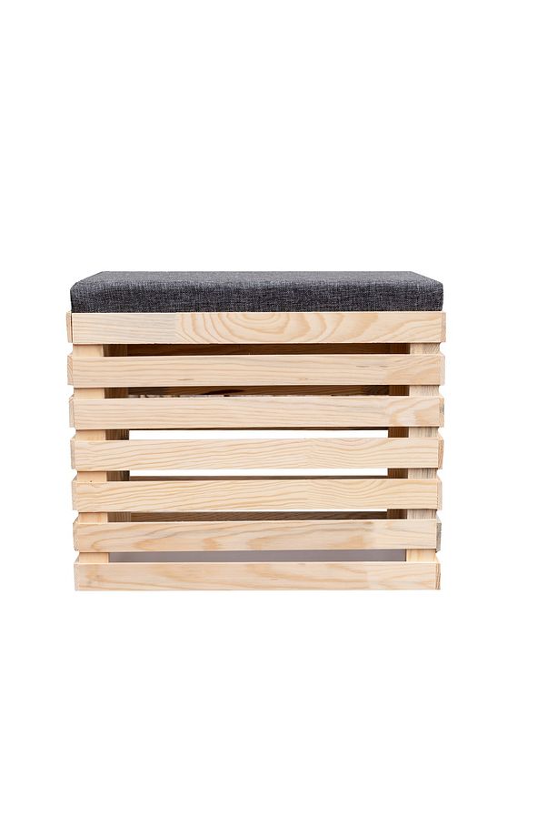 Ahşap Sandıklı Puf Bench Ahşap Puf - 3