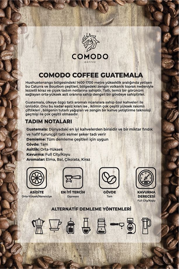Guatemala Premium Gold Selection Filtre-çekirdek Kahve 250 gr - 6