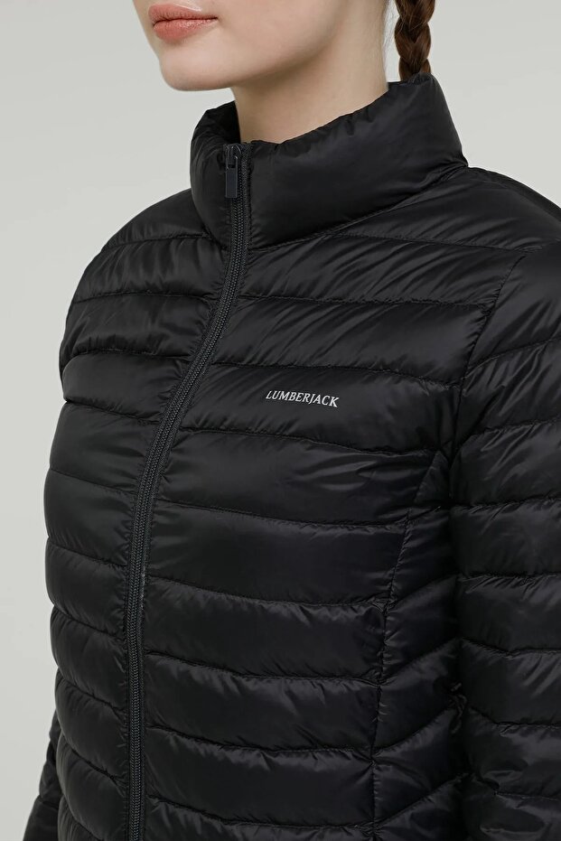 Siyah Kadın Mont - 4