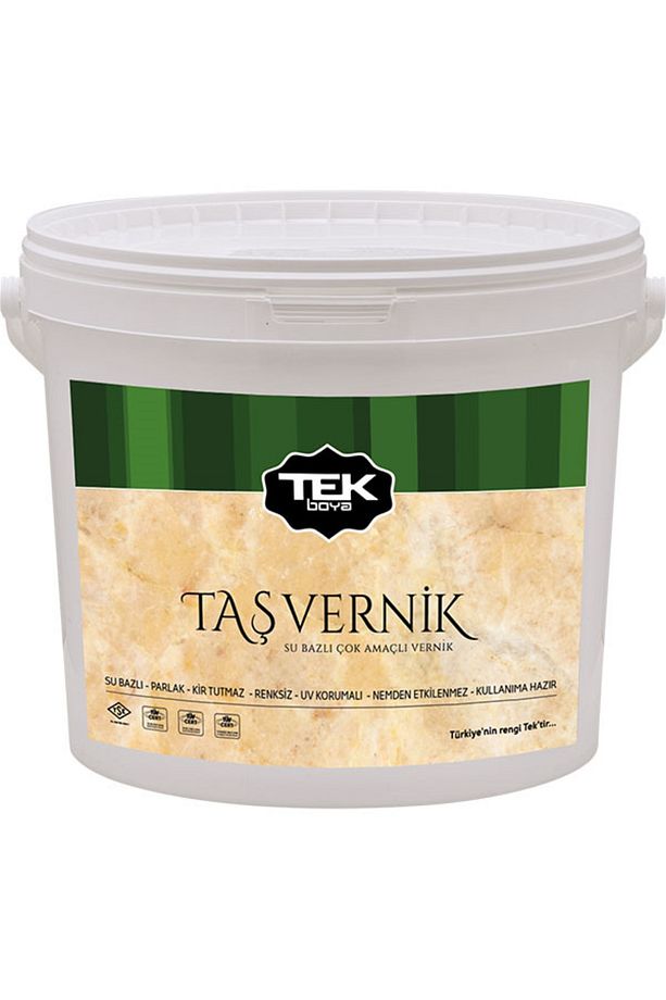 Tek Su Bazlı Taş Vernik Şeffaf 15lt - 1