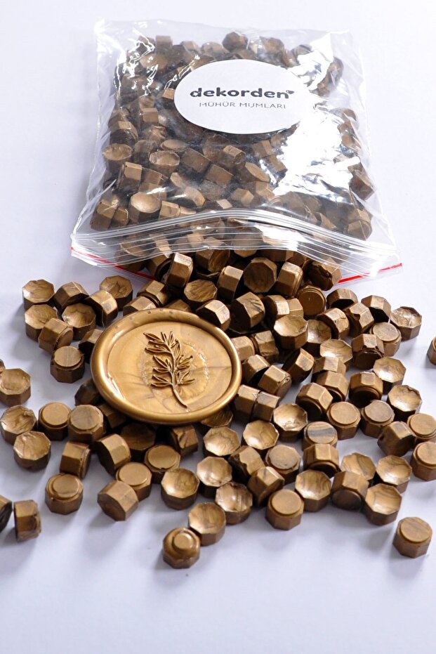 Seal Wax Bead - Antique Gold