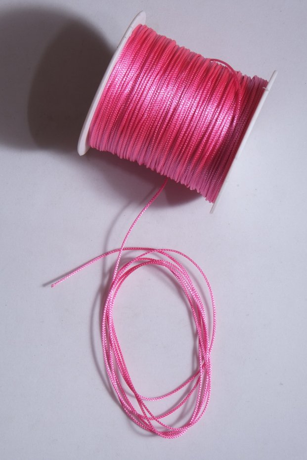 100 Meters 1 mm Neon Pink Parachute Cord Necklace Bracelet Jewelry Design Floss