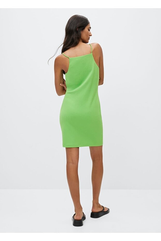 Tailored Lastik Örgü Elbise - 4