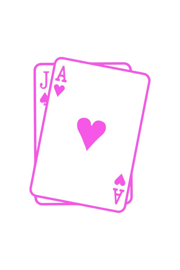 Poker Paper Car, Motorcycle, Helmet, Laptop, Glass Sticker 14x10 Cm