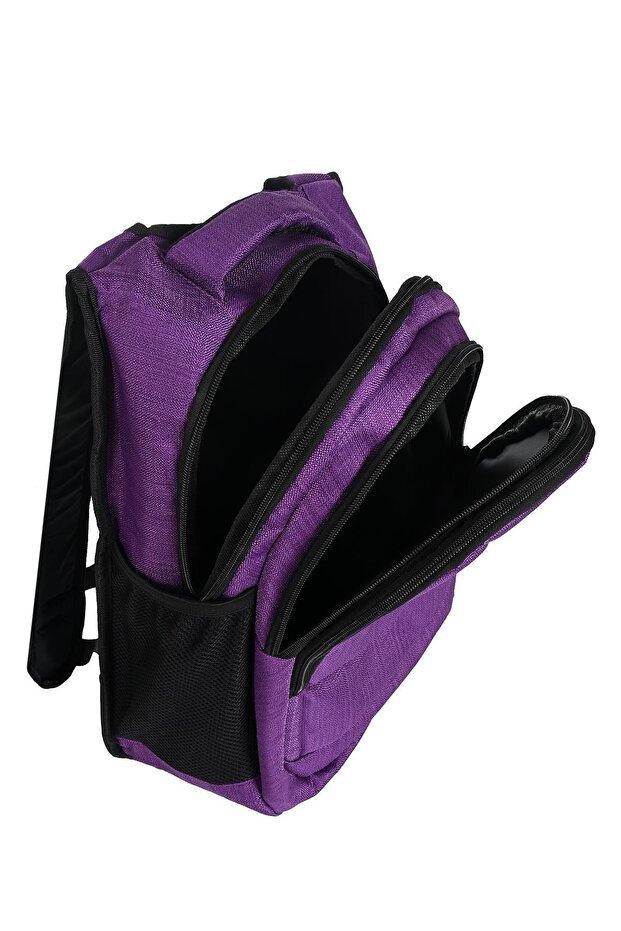 2040 Waterproof School Backpack Purple - 5