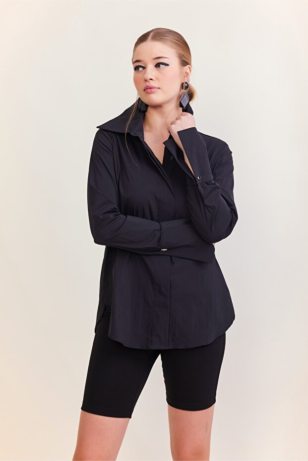 Manşet Detaylı Gömlek - 2