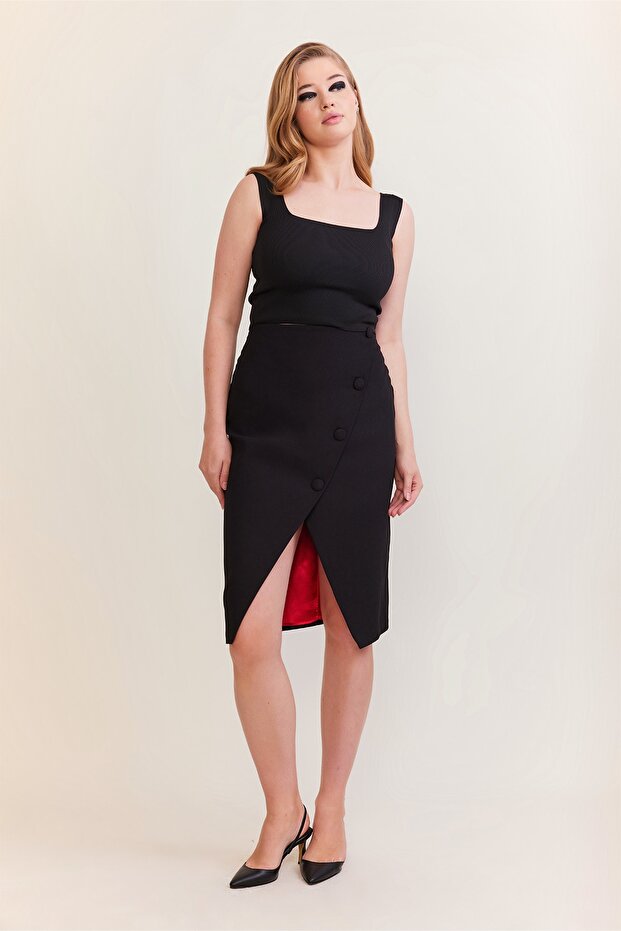 Yırtmaçlı Etek - 1