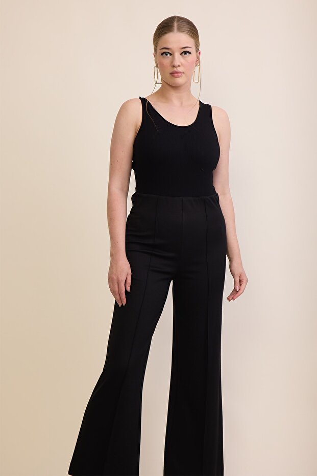 Lastikli Pantolon - 1