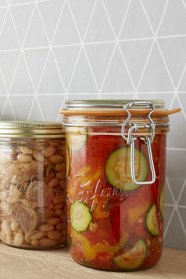 Super Terrines Klipsli/contalı Cam Kavanoz 750ml - 6 Adet - 6