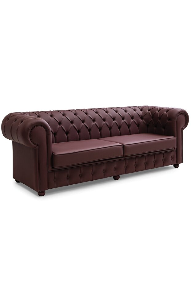 Chester Siyah Deri Koltuk - 3