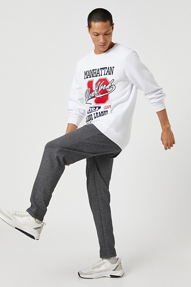 Boy's Navy Blue Sweatpants 3WAM40138MK