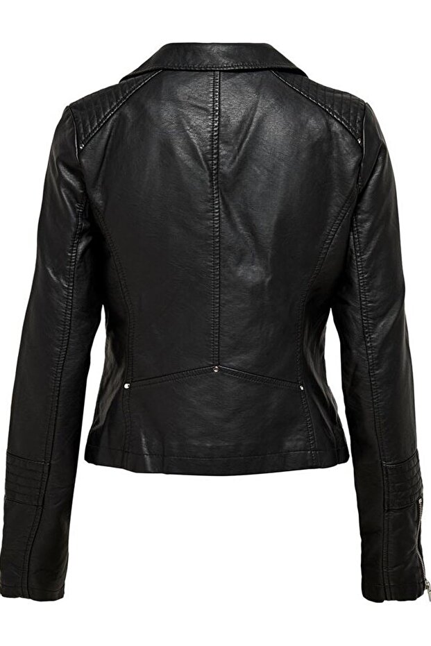 15153079 سترة جلدية - أسود - 7