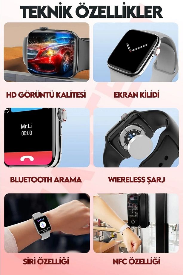 Watch 7 Dt Max Premium Smartwatch 2023 Yeni Akıllı Saat Çift Kordon Gps Bluetooth Arama Android Ios - 5