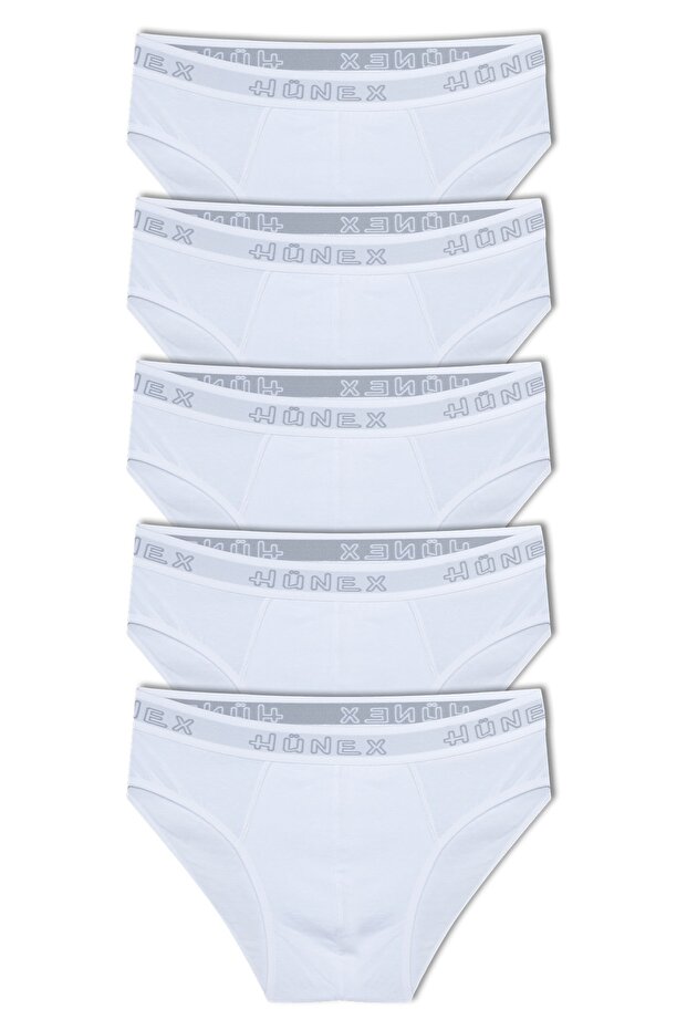 5-Pack Hünex Lettered Elastic Men’s Brief Underwear