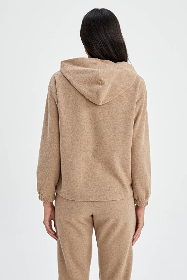 Regular Fit Kapüşonlu Sweatshirt - 6